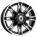 Диск литой КиК Полюс 16x7.5J/6x139.7 D100.1 ET30 алмаз черный