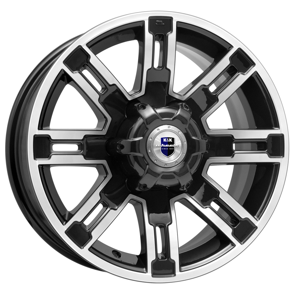 Диск литой КиК Полюс 16x7.5J/6x139.7 D100.1 ET30 алмаз черный