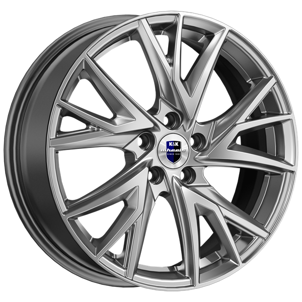Диск литой КиК Кайлас 18x6.5J/5x108 D60.1 ET33 дарк платинум для XCITE
