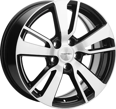 Диск литой Khomen Wheels KHW1704 (Ford C-Max) 17x7.0J/5x108 D63.35 ET50 Black-FP