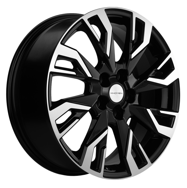 Диск литой Khomen Wheels 1809 18x7.0J/5x108 D60.1 ET33 Black-FP