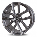 Диск литой Khomen Wheels 1902 19x8.5J/5x114.3 D67.1 ET45 Black-FP для MASERATI Ghibli