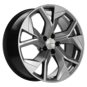 Диск литой Khomen Wheels KHW2006 (Touareg) 20x8.5J/5x112 D66.6 ET33 Dark Chrome