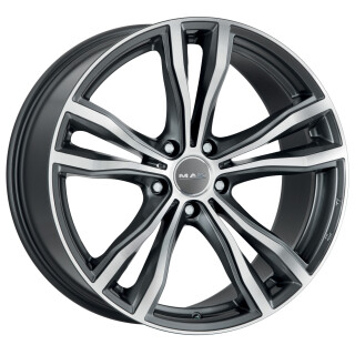 Диск литой MAK X-Mode 21x11.5J/5x112 D66.6 ET38 Gunmetal Mirror Face1