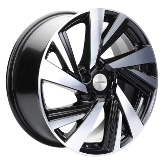 Диск литой Khomen Wheels KHW1801 (Murano) 18x7.5J/5x114.3 D66.1 ET50 Black-FP