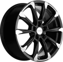 Диск литой Khomen Wheels KHW1808 (Exeed TXL) 18x7.5J/5x108 D65.1 ET35 Black-FP