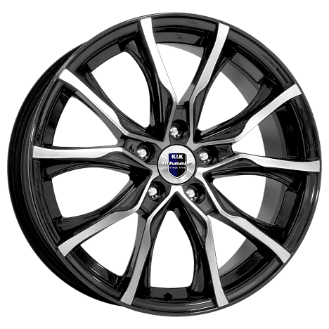 Диск литой КиК Твист 17x7.5J/5x120 D72.6 ET37 алмаз чёрный