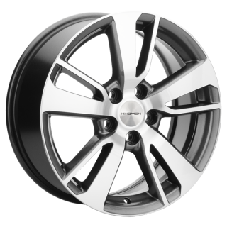 Диск литой Khomen Wheels 1704 17x7.0J/5x114.3 D67.1 ET38 Gray-FP
