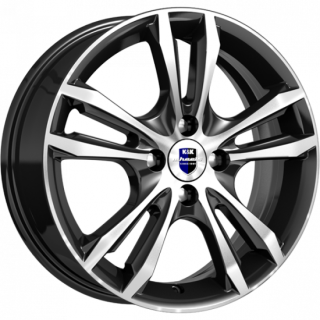Диск литой КиК Samara (КС866) 16x6.0J/4x98 D58.5 ET35 Алмаз черный