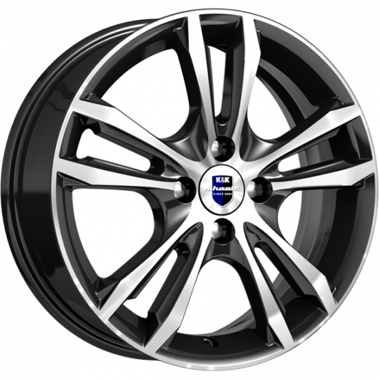 Диск литой КиК Samara (КС866) 16x6.0J/4x100 D60.1 ET41 алмаз черный