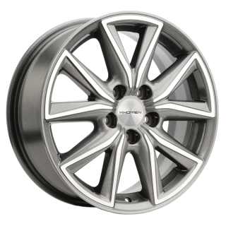 Диск литой Khomen Wheels KHW1706 17x7.0J/5x114.3 D60.1 ET39 G-Silver