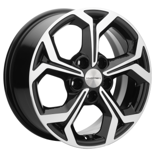 Диск литой Khomen Wheels 1606 16x6.5J/5x114.3 D67.1 ET46 Black-FP