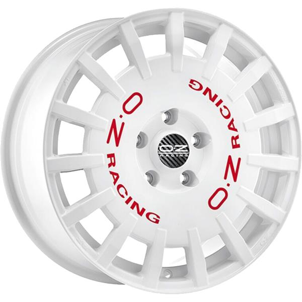 Диск литой OZ Rally Racing 17x8.0J/5x100 D68 ET48 Race White Red Lettering