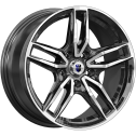 Диск литой КиК Бартон 17x8.0J/5x108 D67.1 ET35 алмаз чёрный