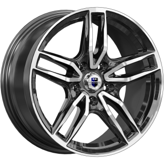 Диск литой КиК Бартон 17x8.0J/5x120 D72.6 ET34 алмаз чёрный