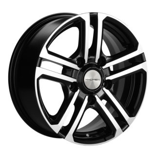 Диск литой Khomen Wheels KHW1602 16x6.5J/5x139.7 D98 ET35 Black-FP