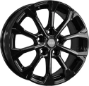Диск литой Khomen Wheels KHW1605 (Toyota/Suzuki) 16x6.5J/5x114.3 D60.1 ET45 Black