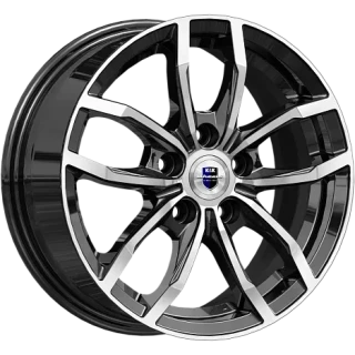 Диск литой КиК Фрост (КС1048) 15x6.5J/5x100 D57.1 ET38 алмаз черный