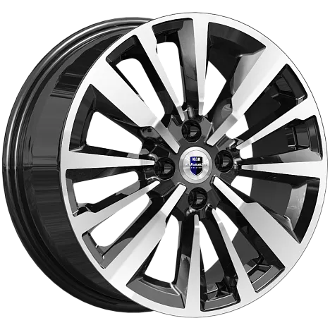 Диск литой КиК Эрман 16x6.5J/4x100 D60.1 ET50 алмаз черный для NISSAN Note