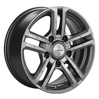 Диск литой Khomen Wheels KHW1602 (Niva 4x4 Bronto) 16x6.5J/5x139.7 D98.5 ET35 Gray-FP