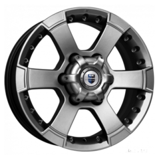 Диск литой КиК M56 (КС593) 16x7.0J/6x139.7 D110.1 ET20 ДАРК ПЛАТИНУМ