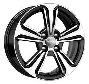 Диск литой КиК КС777 15x6.0J/4x100 D54.1 ET46 алмаз черный