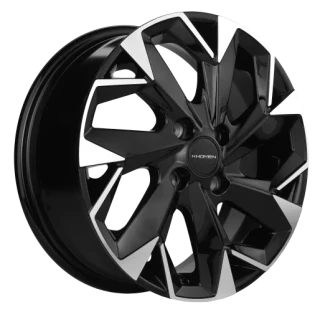 Диск литой Khomen Wheels KHW1402 (Solaris/Rio) 14x5.5J/4x100 D67.1 ET43 Black-FP