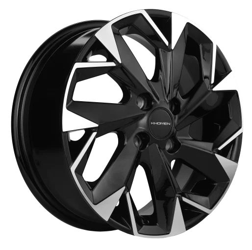 Диск литой Khomen Wheels KHW1402 (Solaris/Rio) 14x5.5J/4x100 D67.1 ET43 Black-FP