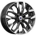 Диск литой КиК Морейн 17x6.5J/5x105 D56.6 ET38 алмаз чёрный