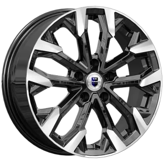 Диск литой КиК Морейн 17x6.5J/5x112 D57.1 ET46 алмаз чёрный
