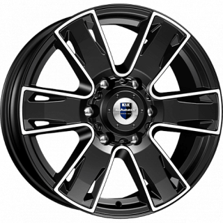 Диск литой КиК Севенна 17x7.0J/6x139.7 D106.1 ET30 алмаз черный