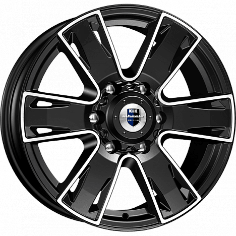 Диск литой КиК Севенна 17x7.0J/6x139.7 D106.1 ET30 алмаз черный для SOLLERS ST6