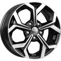 Диск литой КиК КС878 16x6.5J/5x114.3 D67.1 ET45 Алмаз-черный