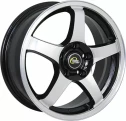 Диск литой CrossStreet CR-14 16x6.0J/4x100 D60.1 ET50 BKF