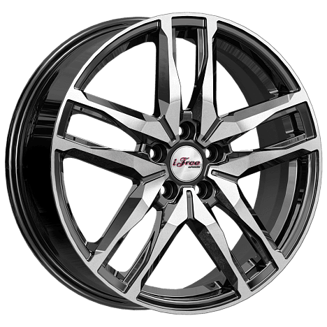 Диск литой iFree Бомбей 18x6.5J/5x108 D60.1 ET33 блэк джек