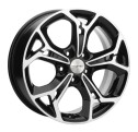 Диск литой Khomen Wheels KHW1702 (DFM580) 17x7.0J/5x110 D67.1 ET45 Black-FP