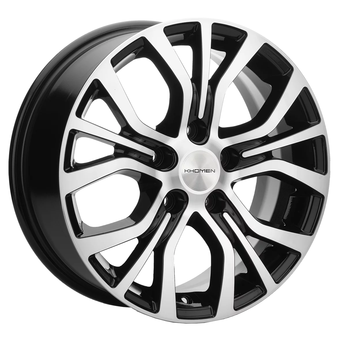 Диск литой Khomen Wheels KHW1608 (Multivan) 16x6.5J/5x120 D65.1 ET51 Black-FP
