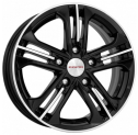 Диск литой КиК Trinity 16x6.5J/5x100 D67.1 ET35 алмаз чёрный