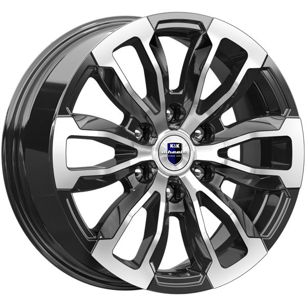 Диск литой КиК Меконг (KC959) 18x7.5J/6x139.7 D75.1 ET42 алмаз черный