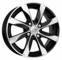Диск литой КиК Джемини (КС617) 15x6.0J/4x114.3 D67.1 ET46 алмаз черный для TOYOTA Matrix