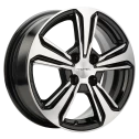 Диск литой Khomen Wheels KHW1502 (Solaris I) 15x6.0J/4x100 D54.1 ET48 Black-FP