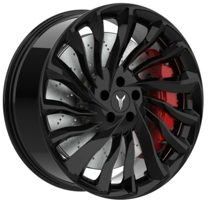 Диск штамп. Vissol F-3032L 22x8.5J/5x120 D66.1 ET30 Gloss Black