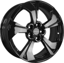 Диск литой Khomen Wheels KHW1724 (CS35 Plus) 17x7.0J/5x110 D63.3 ET46 Black