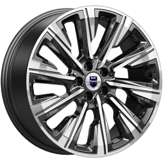 Диск литой КиК Галего (КС1039) 19x7.5J/5x108 D60.1 ET49 алмаз чёрный