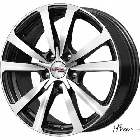 Диск литой iFree Бэнкс 17x7.0J/5x114.3 D66.6 ET37 блэк джек