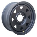 Диск штамп. Off-Road Wheels УАЗ, ГАЗ Соболь, Dodge Ram 1500 18x8.0J/5x139.7 D110 ET20 Черный матов