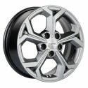 Диск литой Khomen Wheels KHW1606 (Kaptur) 16x6.5J/5x114.3 D66.1 ET50 G-Silver