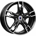 Диск литой КиК Солар (КС875) 17x7.0J/5x105 D56.6 ET40 Алмаз черный SK