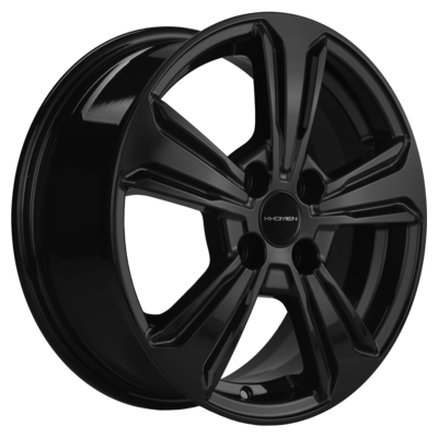 Диск литой Khomen Wheels KHW1502 (Nexia) 15x6.0J/4x100 D56.6 ET45 Black