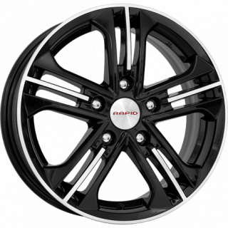 Диск литой КиК Trinity 15x6.0J/5x100 D57.1 ET43 алмаз черный